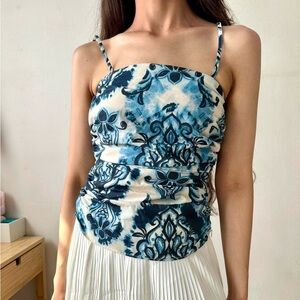 New with tags Zara tie-dye boho top size XS